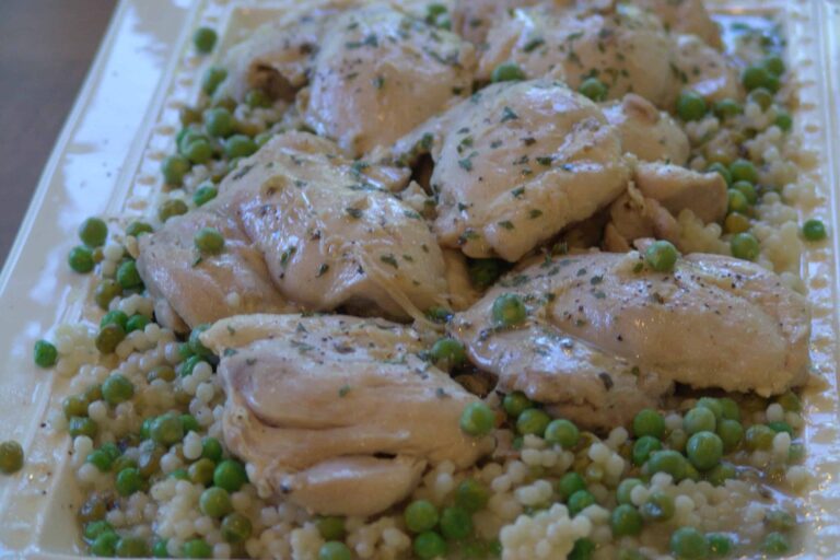 Lemon Chicken with Peas and Couscous Delicious Lemon chicken recipe