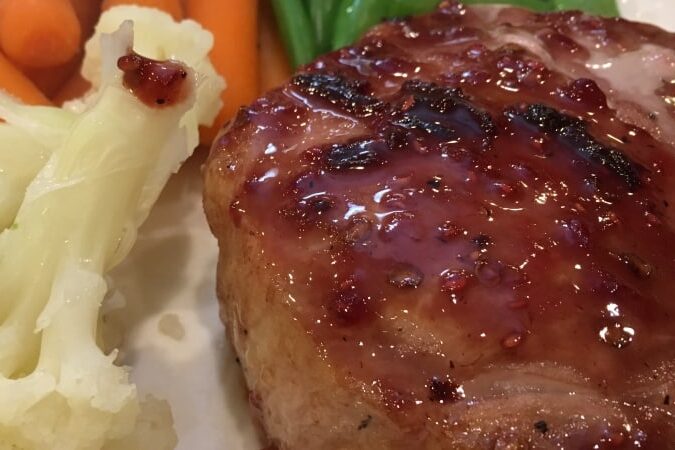 Raspberry Pork Chops Raspberry Pork Chops Serving Suggestion