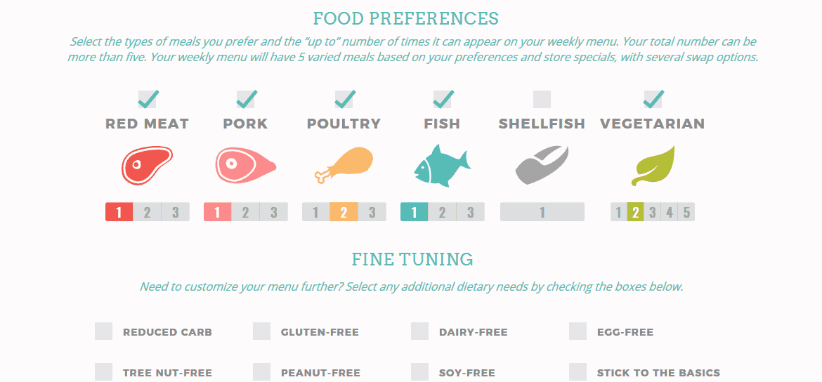 Large Food Preferences