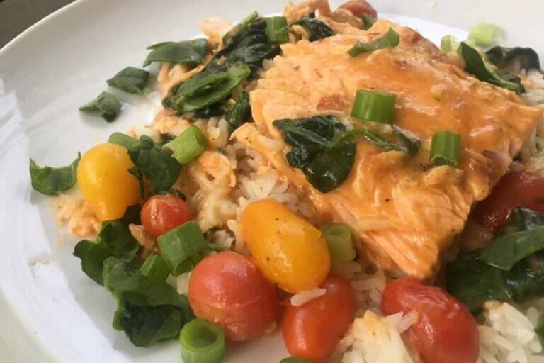 Easy Salmon Recipe with Pesto Sauce