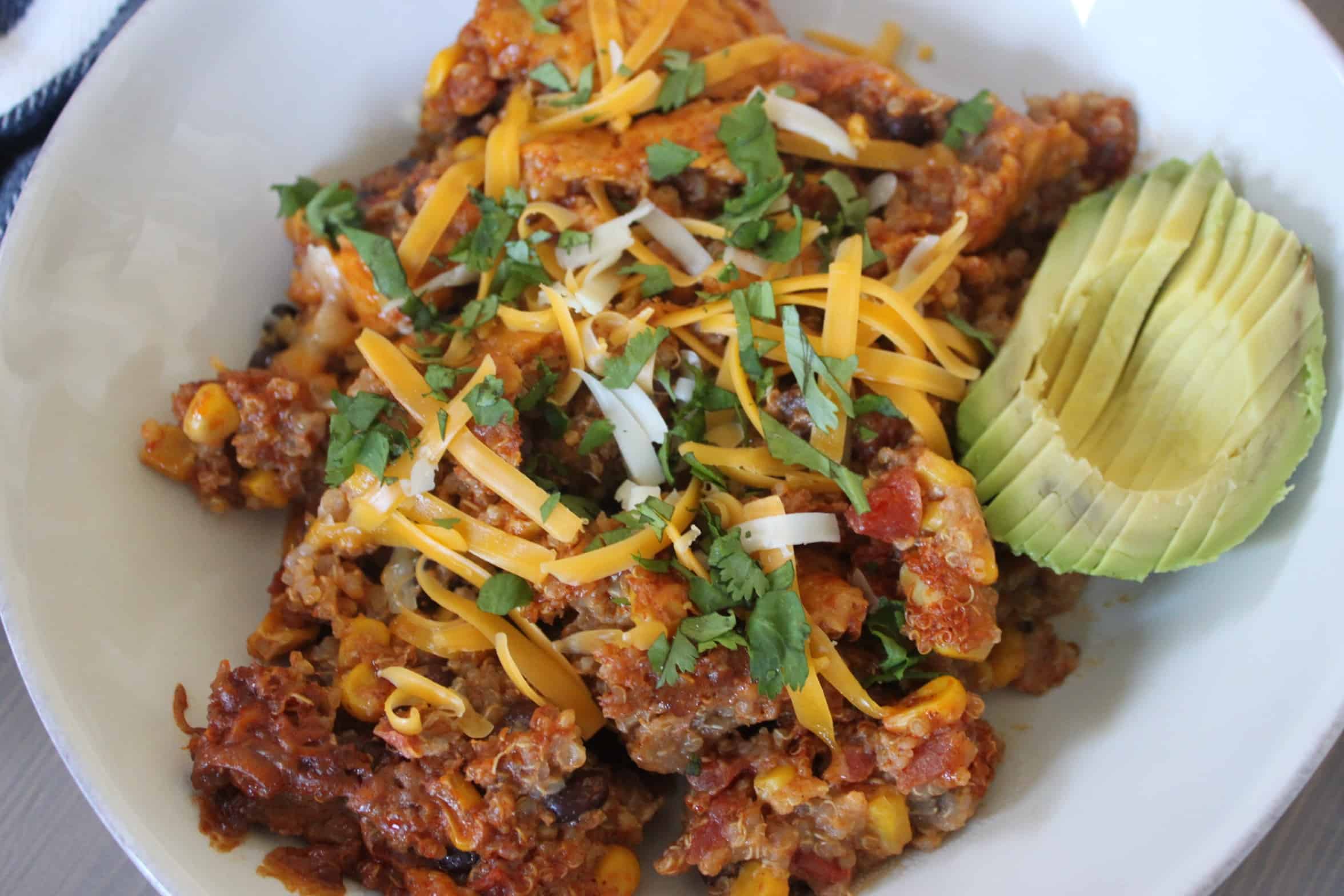 EnchiladaQuinoa_close (3) veggie enchiladas