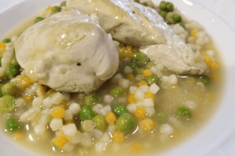 Quick Healthy Meals for Dinner: Lemon Chicken with Peas and Couscous