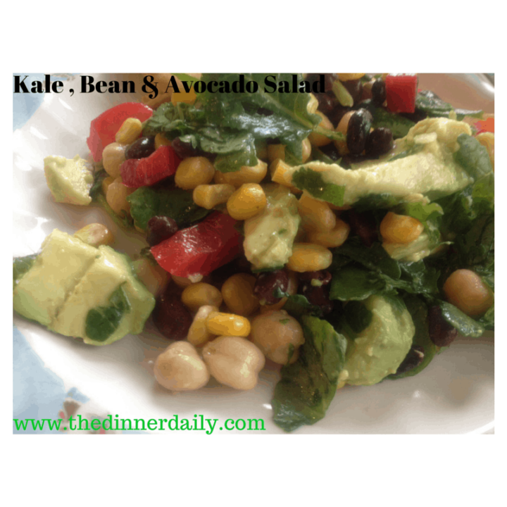 Kale Bean & Avocado Salad final Bean Corn Avocado Salad