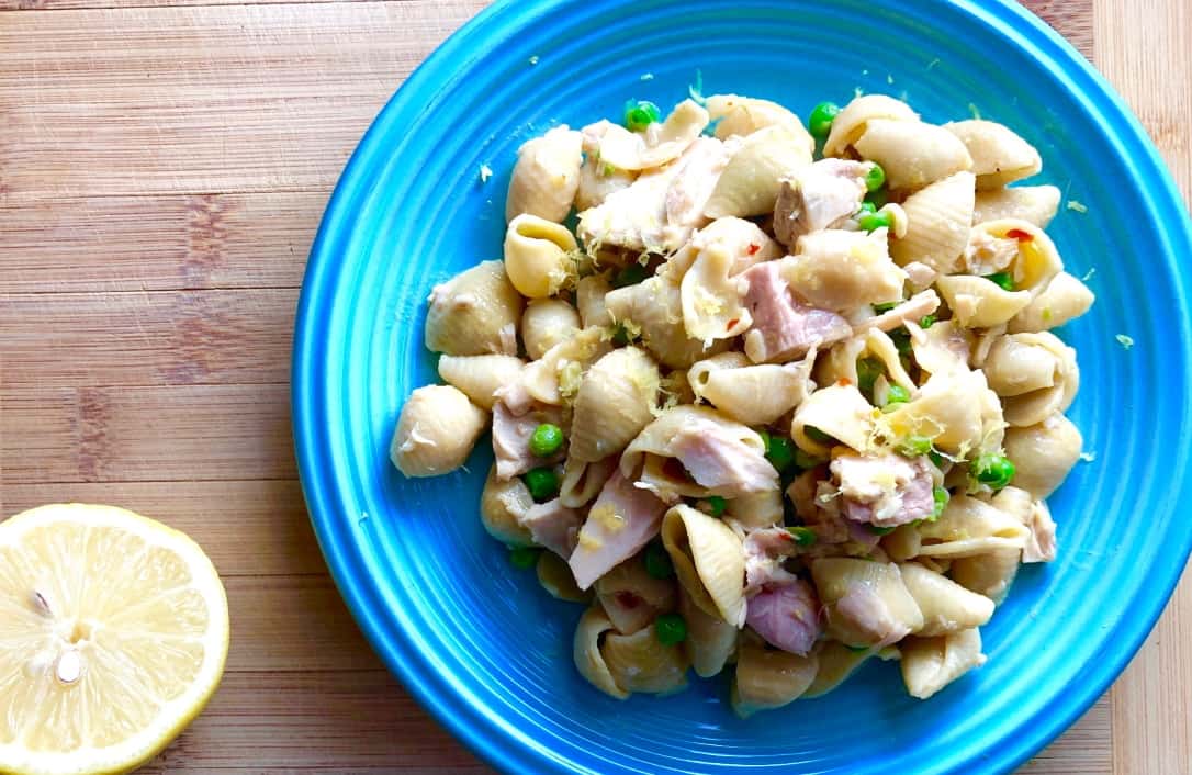 Lemony Tuna with Pasta and Peas Easy Dinner Recipes