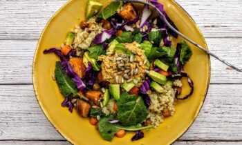 Rainbow Veggie Quinoa Bowls